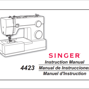 Singer 4423: Instruction Manual Downloadable PDF Guide