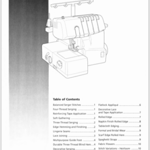 Brother 1034D serger techniques: Operation Manual Downloadable PDF Guide