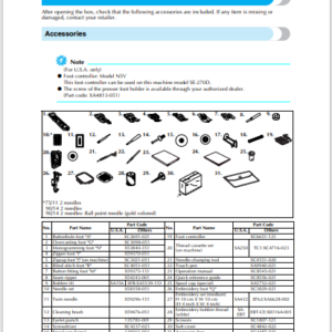 Brother Se-270d: Instruction Manual Downloadable PDF Guide